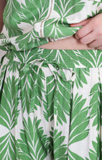 Conjunto verde estampado