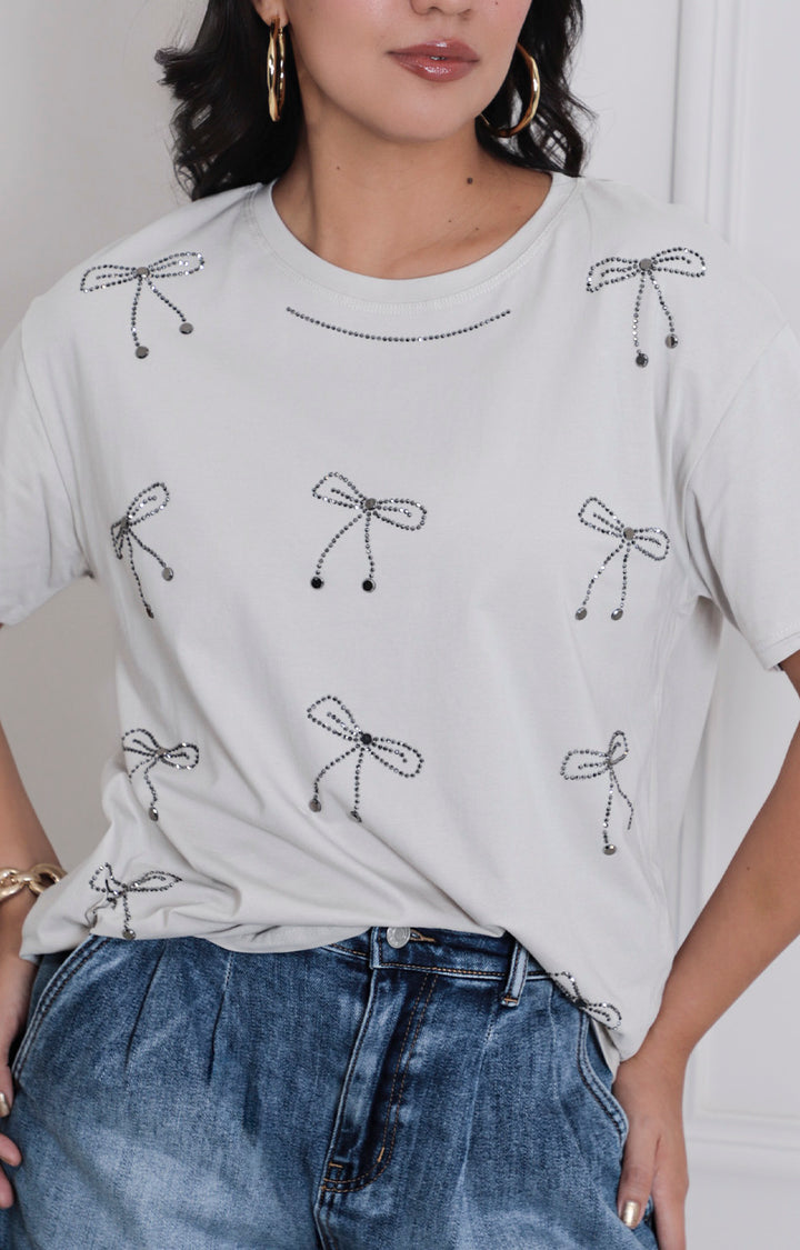 Blusa estampada de moño - BLUSAS REGULAR Boutiquemirel 