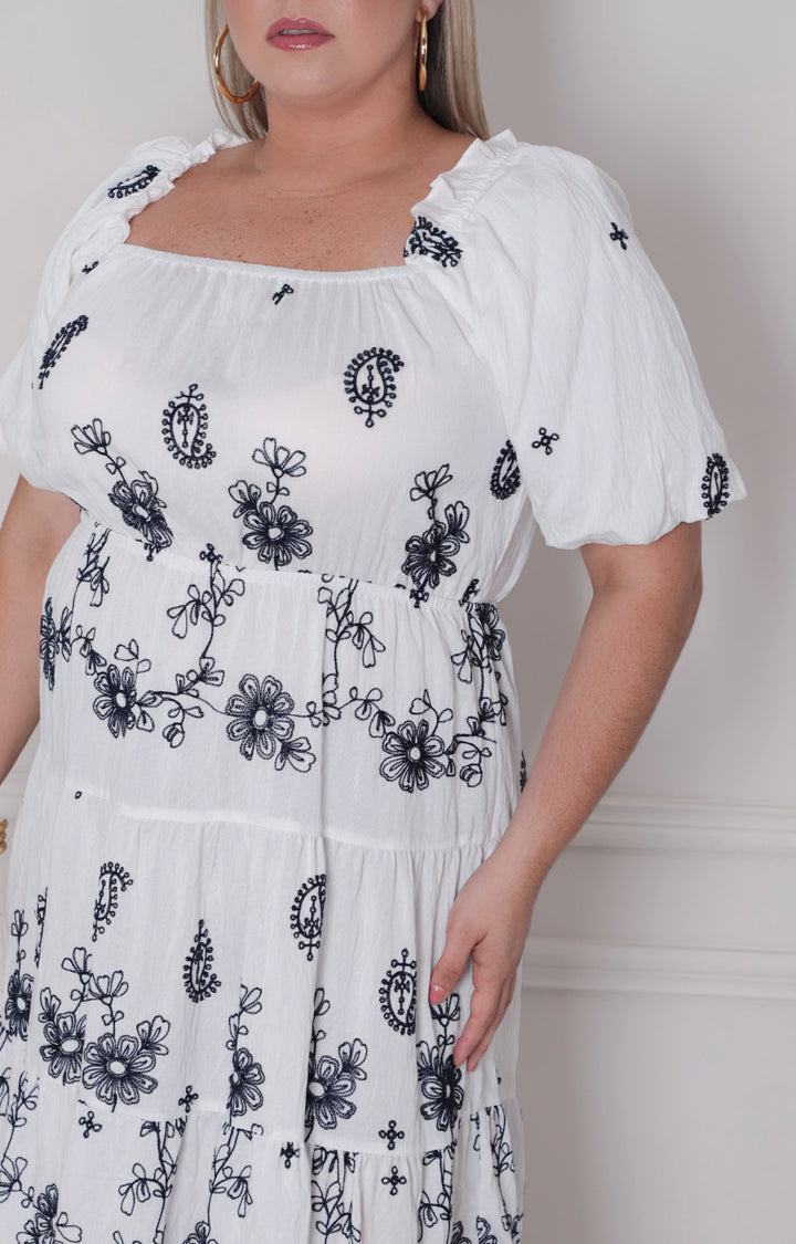 V*2-26*AVAILABLE*D51302WX*BLANCO - VESTIDO CORTO REGULAR Boutiquemirel 