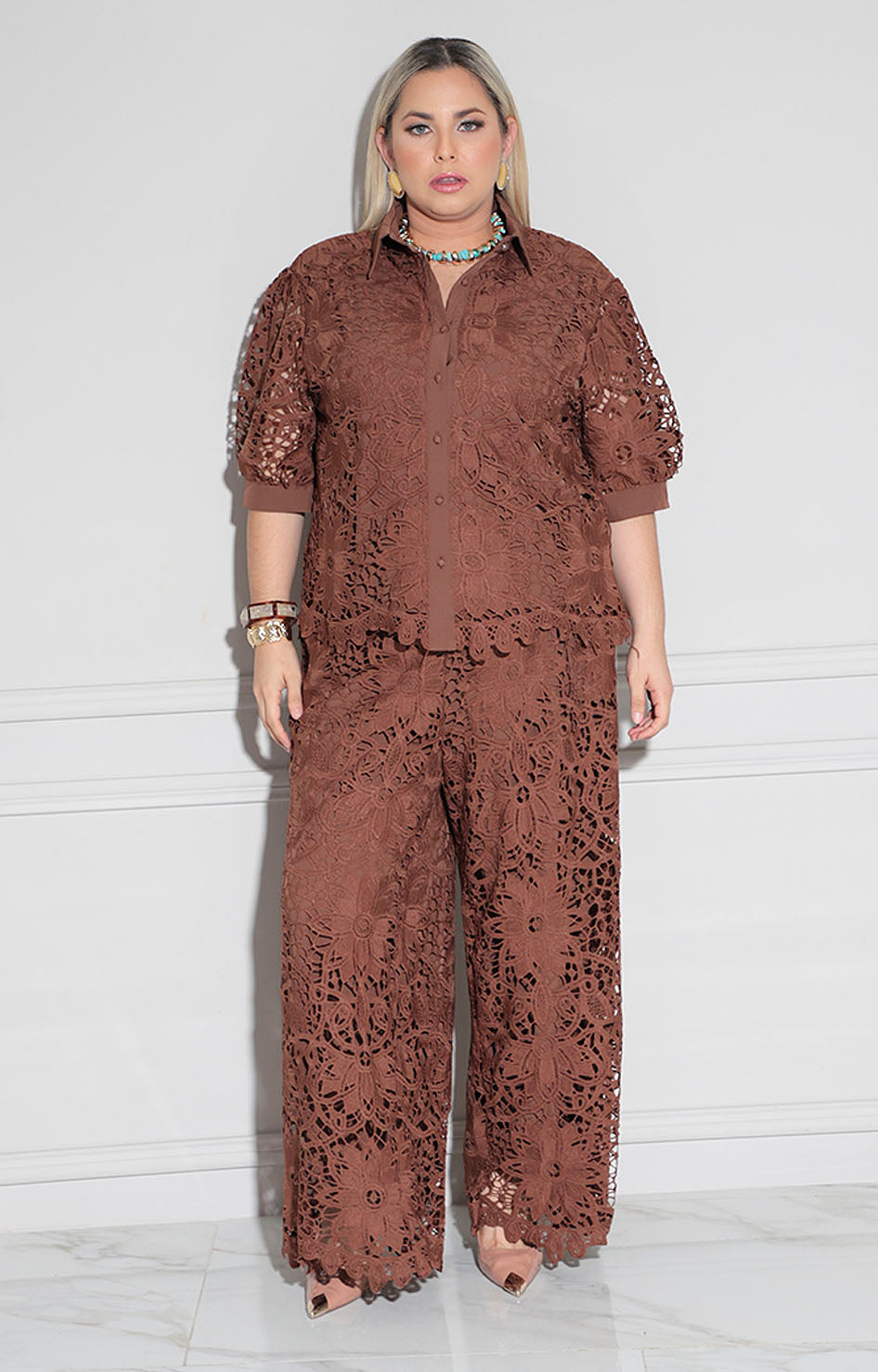 Conjunto café de guipiur