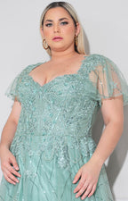 Vestido verde de gala - VESTIDO XL Boutiquemirel 
