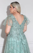 Vestido verde de gala - VESTIDO XL Boutiquemirel 