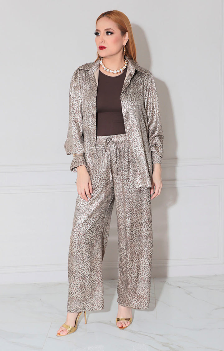 Conjunto gris cheeta