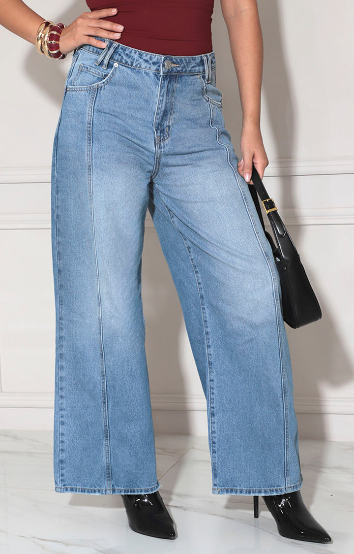 Pantalón de mezclilla recto