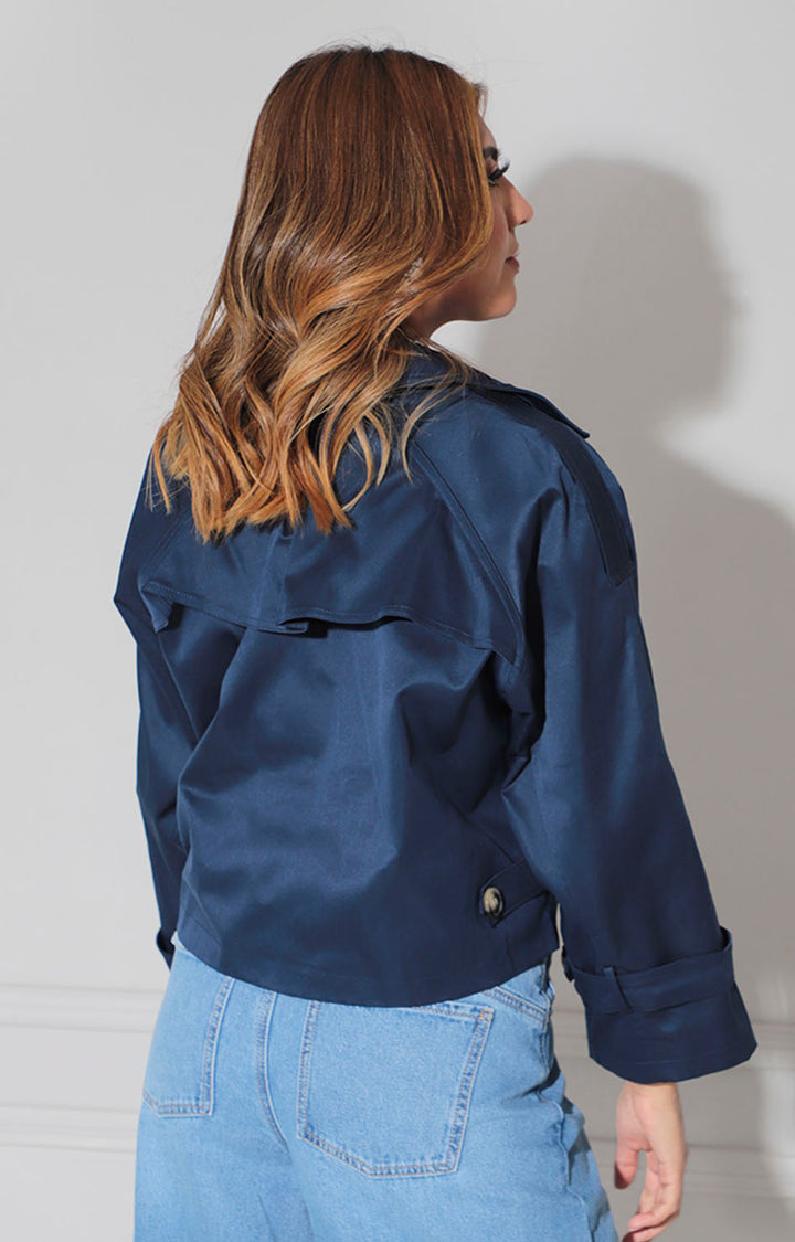 Chamarra azul marino