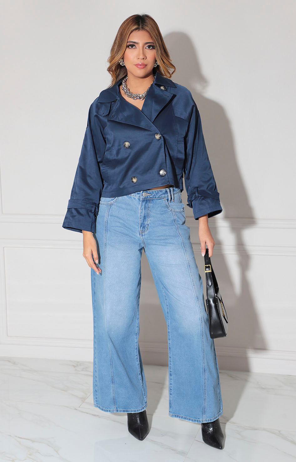 Chamarra azul marino