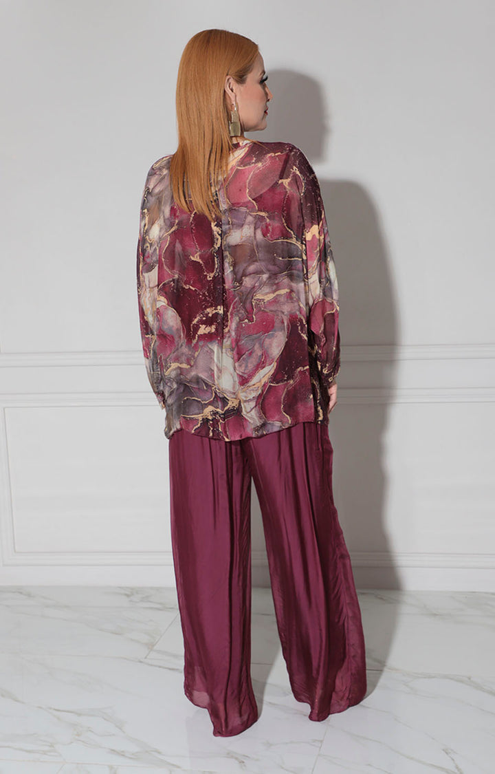 Conjunto vino de seda