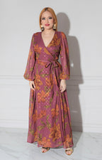Vestido largo estampado - VESTIDO Boutiquemirel 