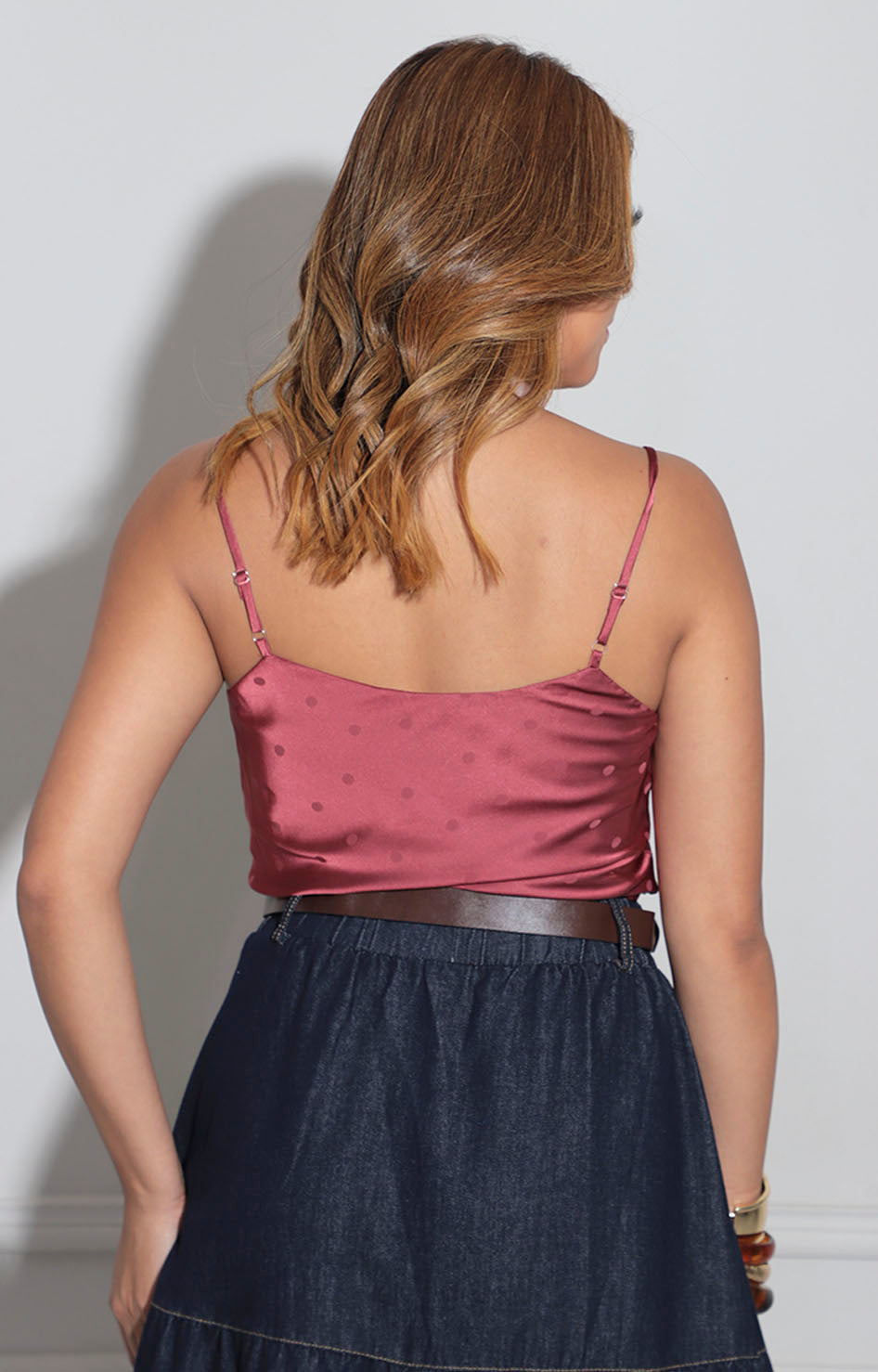 Blusa rosa de tirantes
