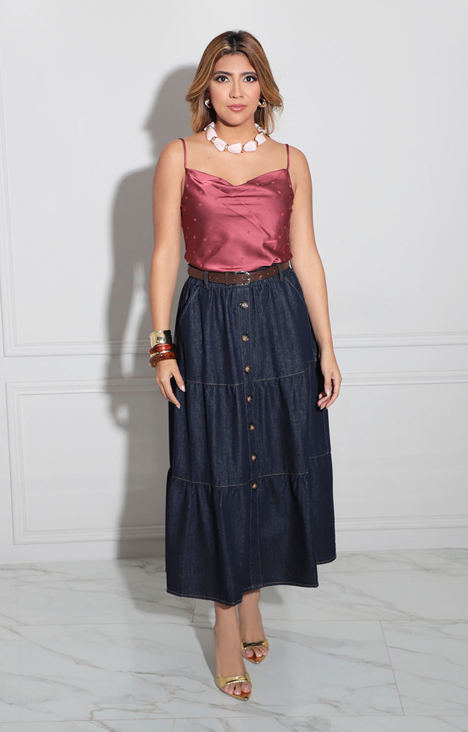 Blusa rosa de tirantes