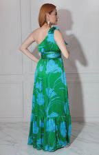 Vestido verde estampado - VESTIDO Boutiquemirel 