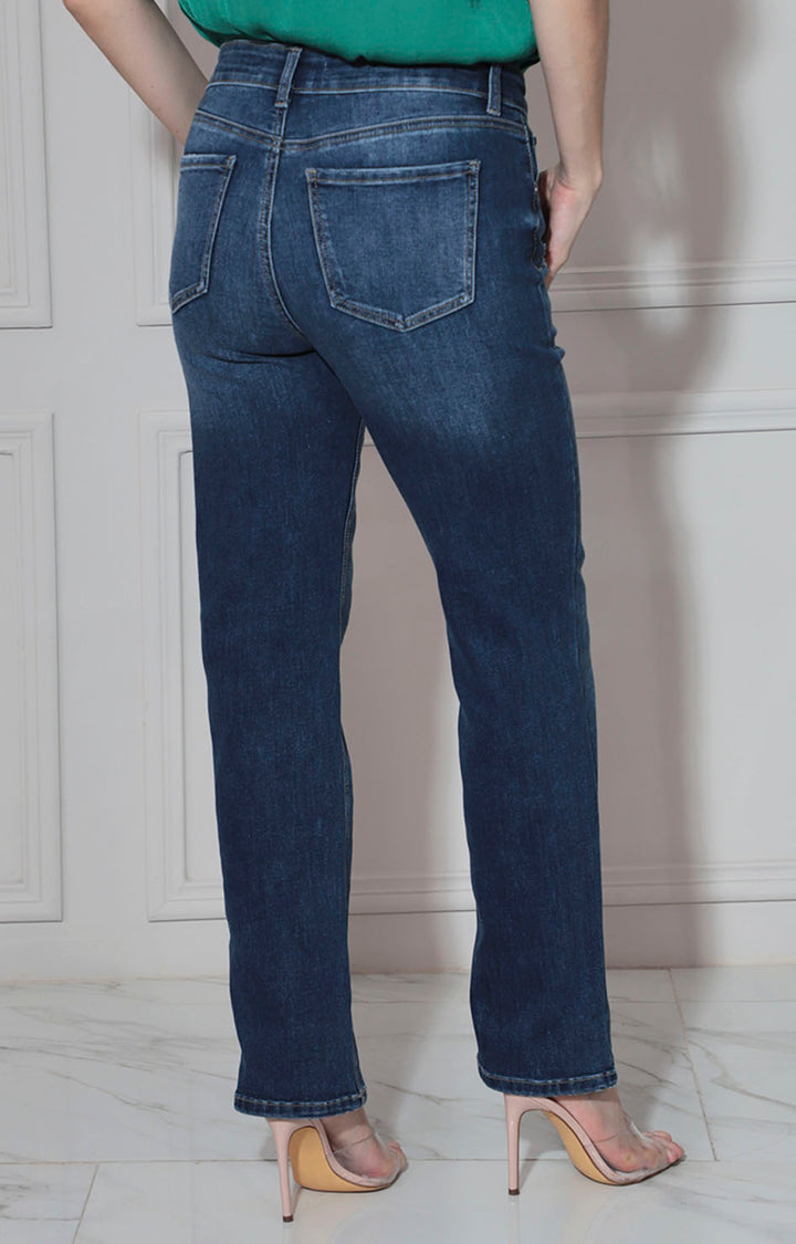 Pantalón recto de mezclilla - PANTALON Boutiquemirel 