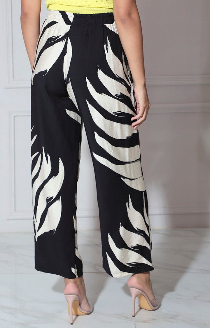 Pantalón negro estampado - PANTALON Boutiquemirel 