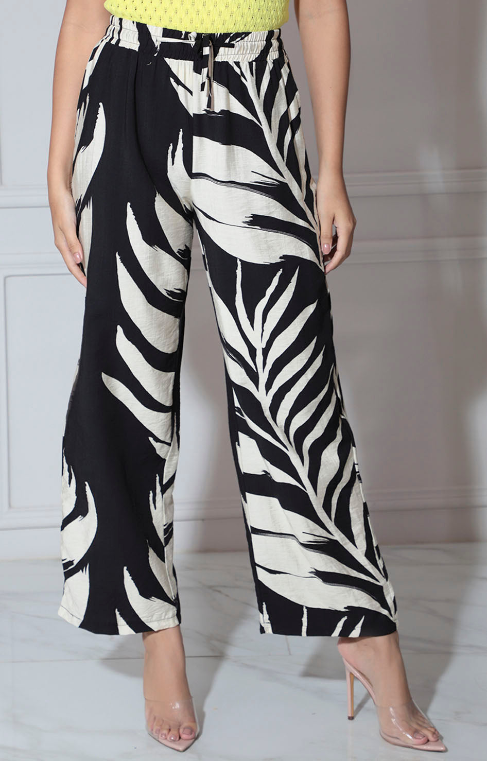 Pantalón negro estampado - PANTALON Boutiquemirel 