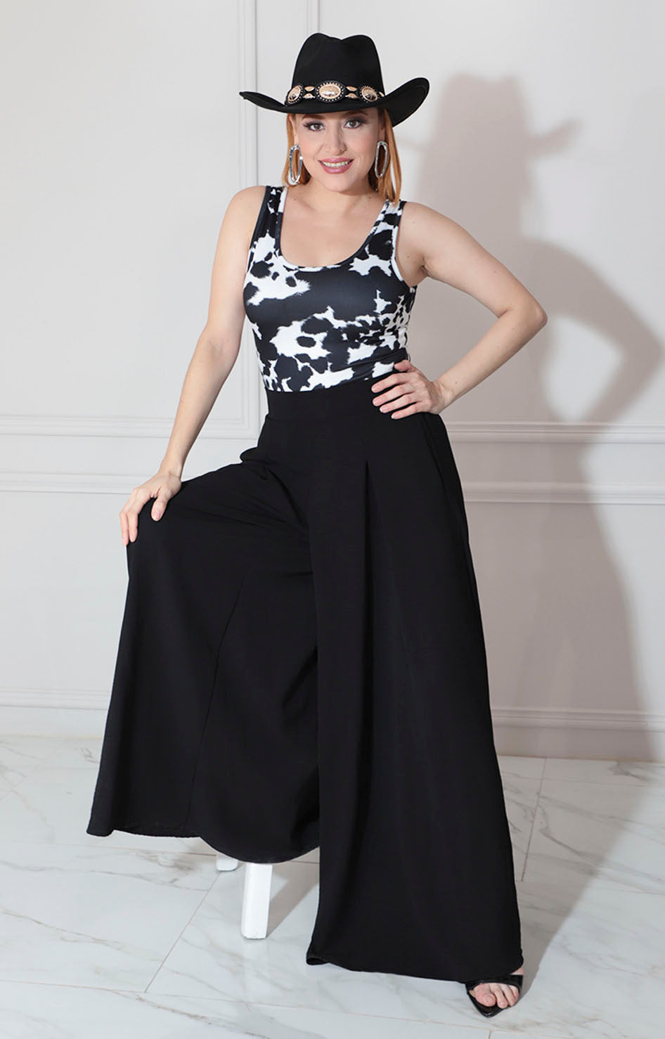 Pantiblusa blanca cow - BLUSA Boutiquemirel 