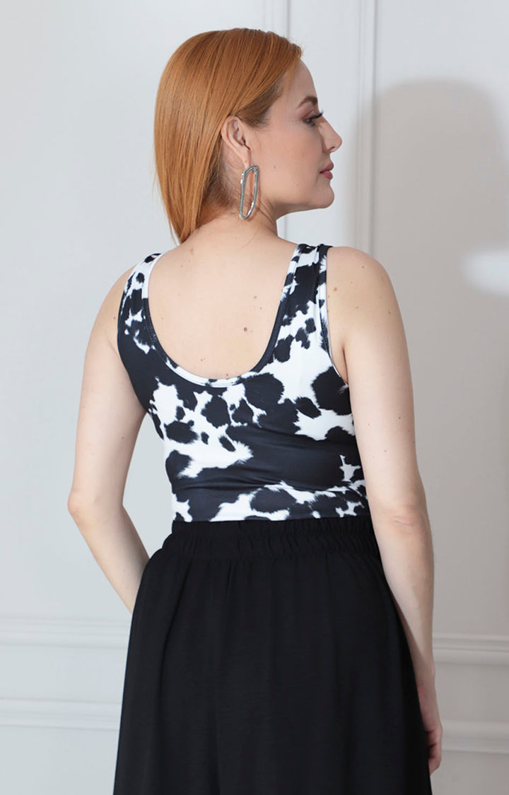 Pantiblusa blanca cow - BLUSA Boutiquemirel 