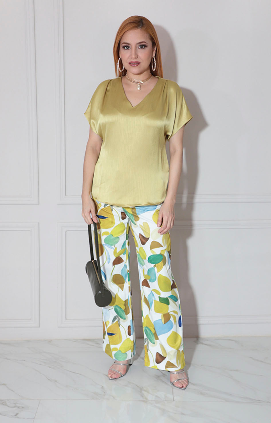 Blusa satinada lima - BLUSA Boutiquemirel 