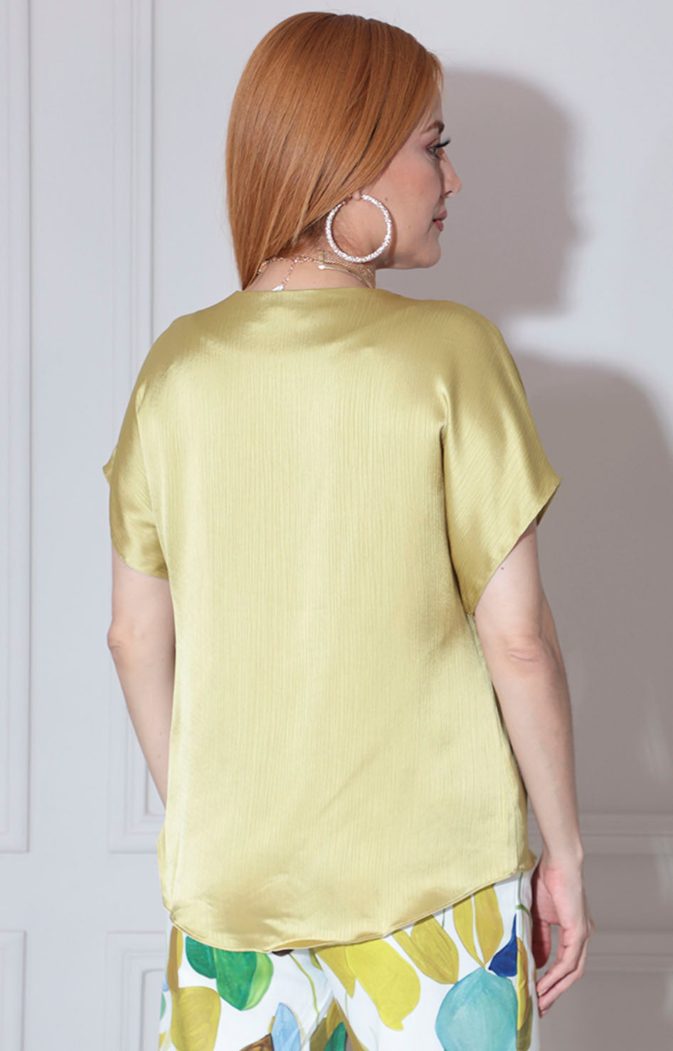 Blusa satinada lima - BLUSA Boutiquemirel 