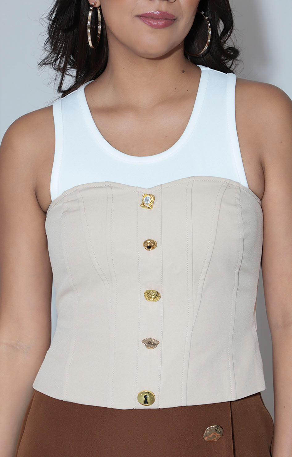 Blusa beige - BLUSA Boutiquemirel 