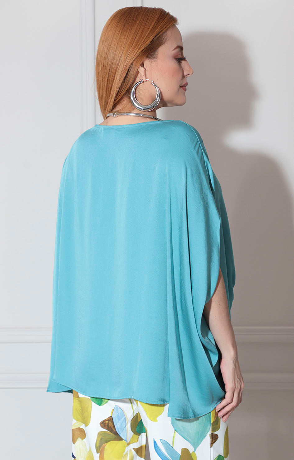 Blusa túnica aqua - BLUSA Boutiquemirel 