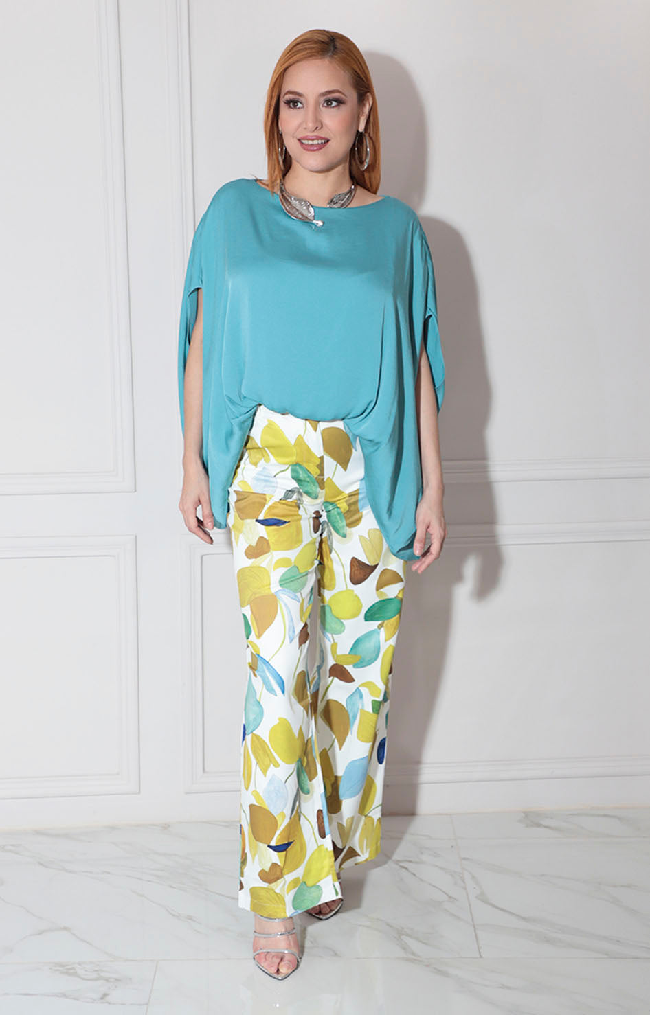 Blusa túnica aqua - BLUSA Boutiquemirel 