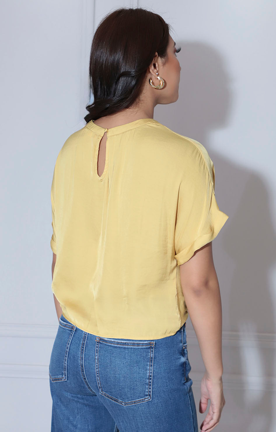 Blusa mostaza con nudo - BLUSA Boutiquemirel 
