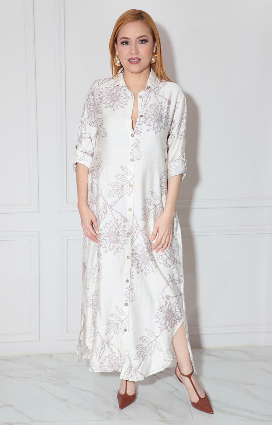 Vestido camisero beige - VESTIDO Boutiquemirel 