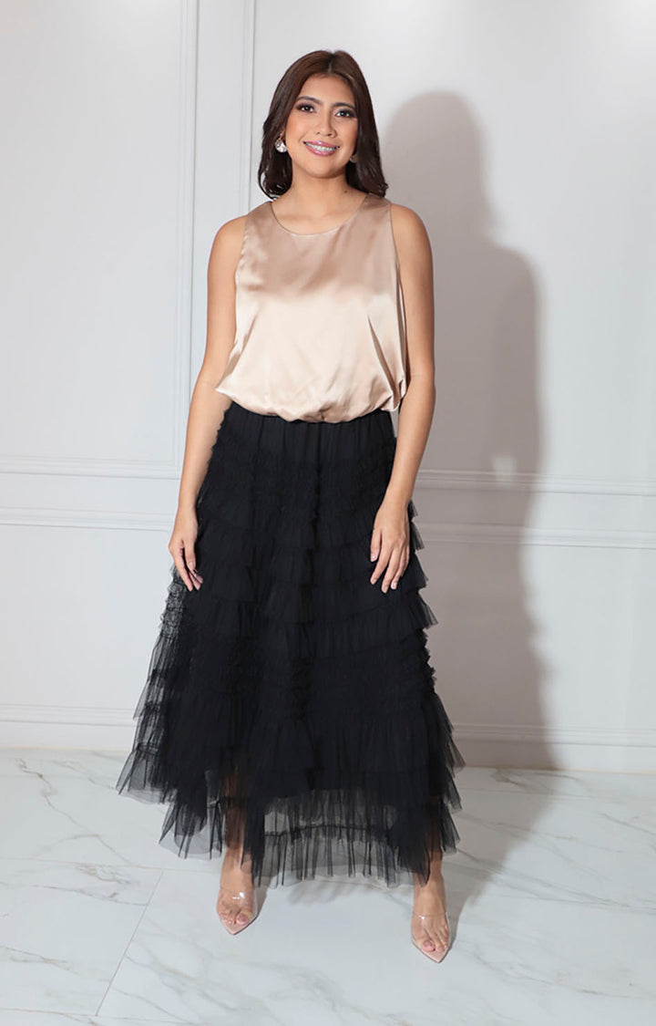 Falda negra de tull - FALDA Boutiquemirel 