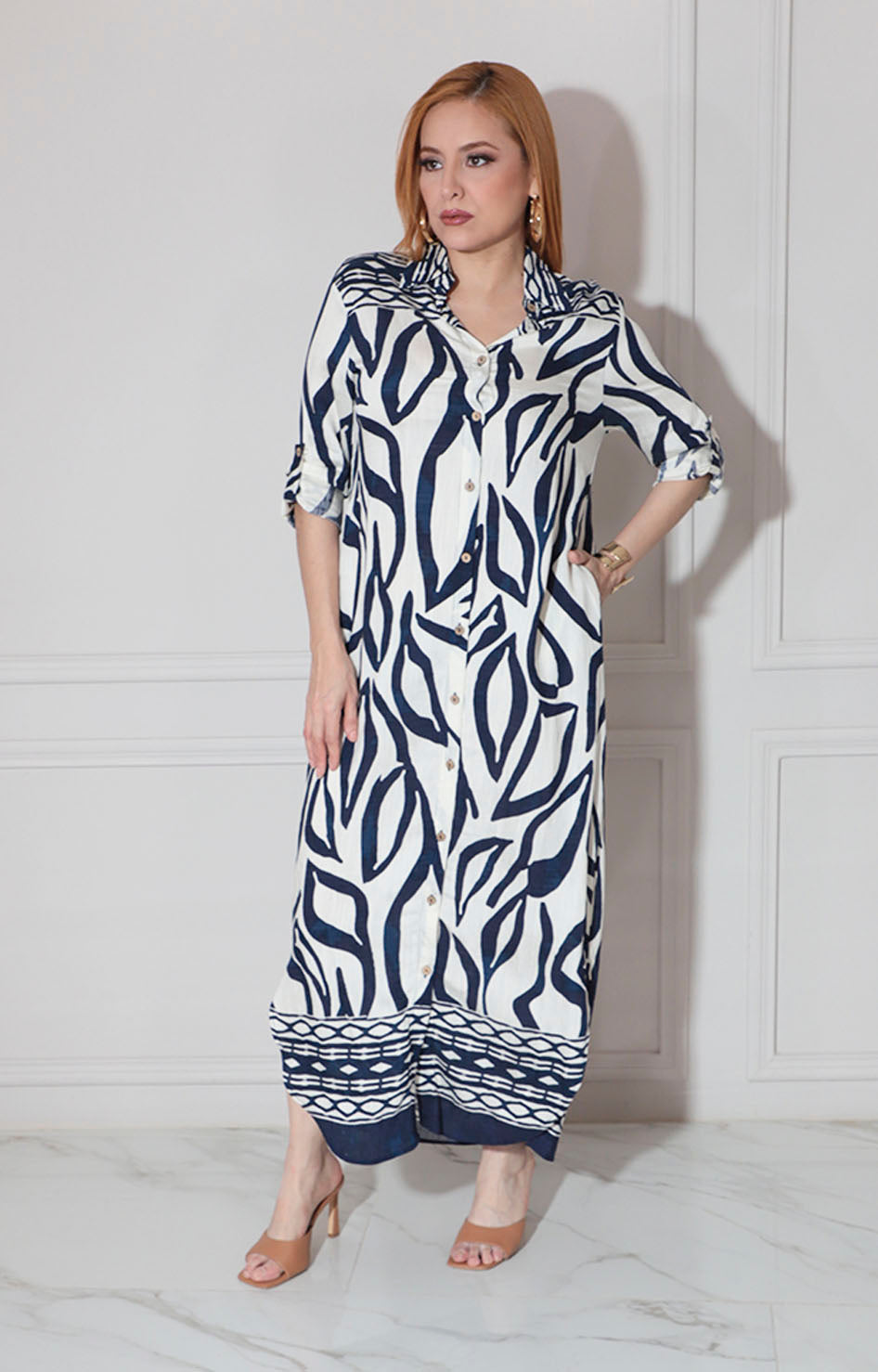 Vestido camisero beige - VESTIDO Boutiquemirel 