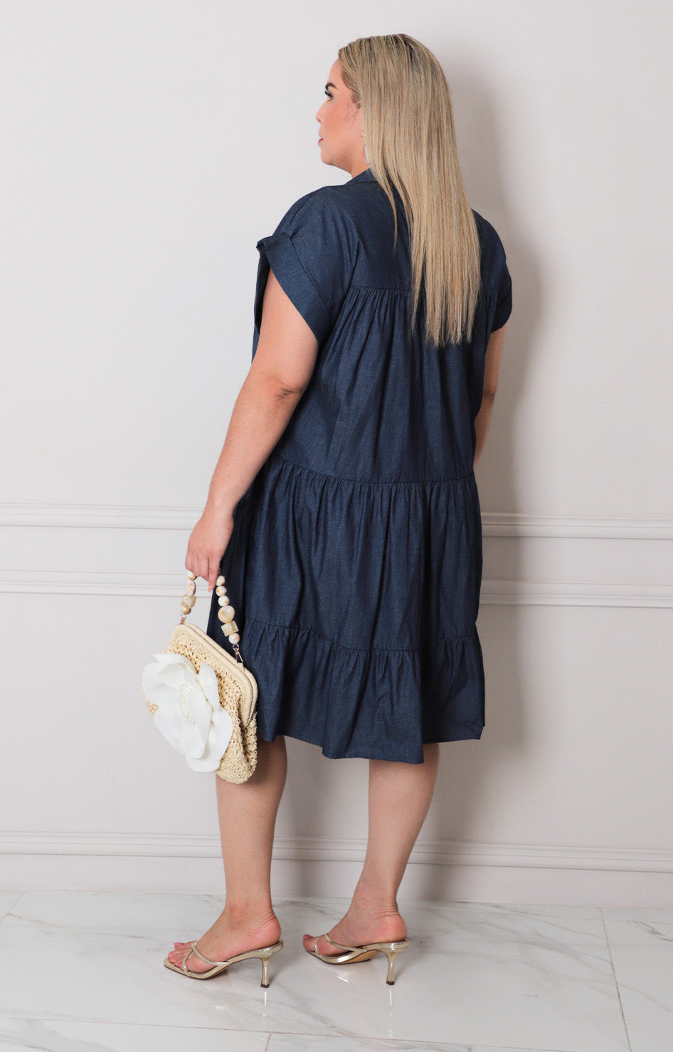 Vestido corto de mezclilla - VESTIDO CORTO CURVY Boutiquemirel 