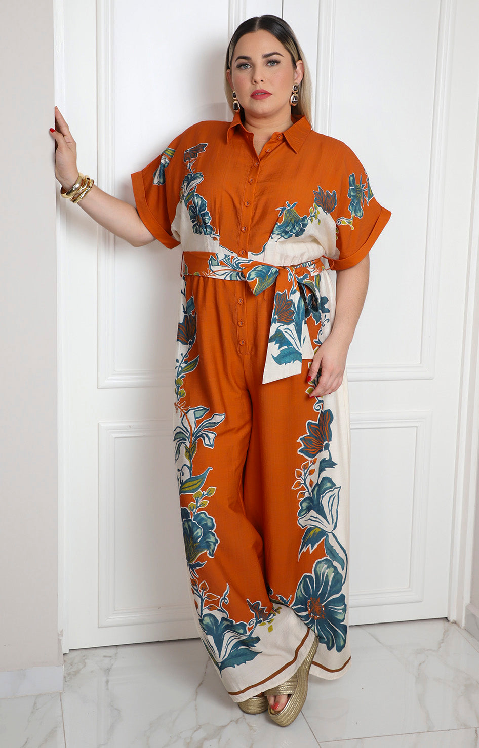 Palazzo con estampado floral