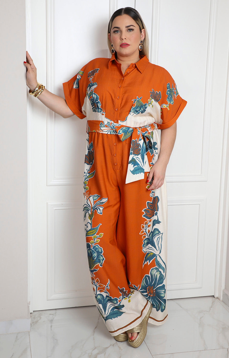 Palazzo con estampado floral