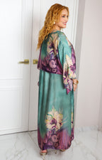 Vestido de dos piezas con sobrecapa