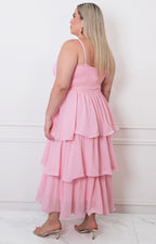 Vestido de tirantes con tablones - VESTIDO LARGO CURVY Boutiquemirel 
