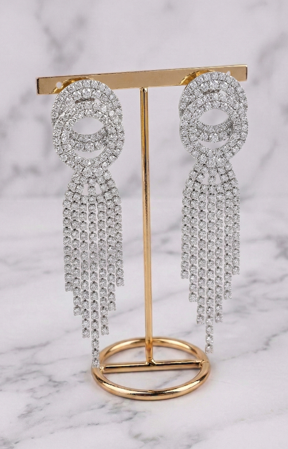Aretes glam con flecos brillantes - ARETE Boutiquemirel 