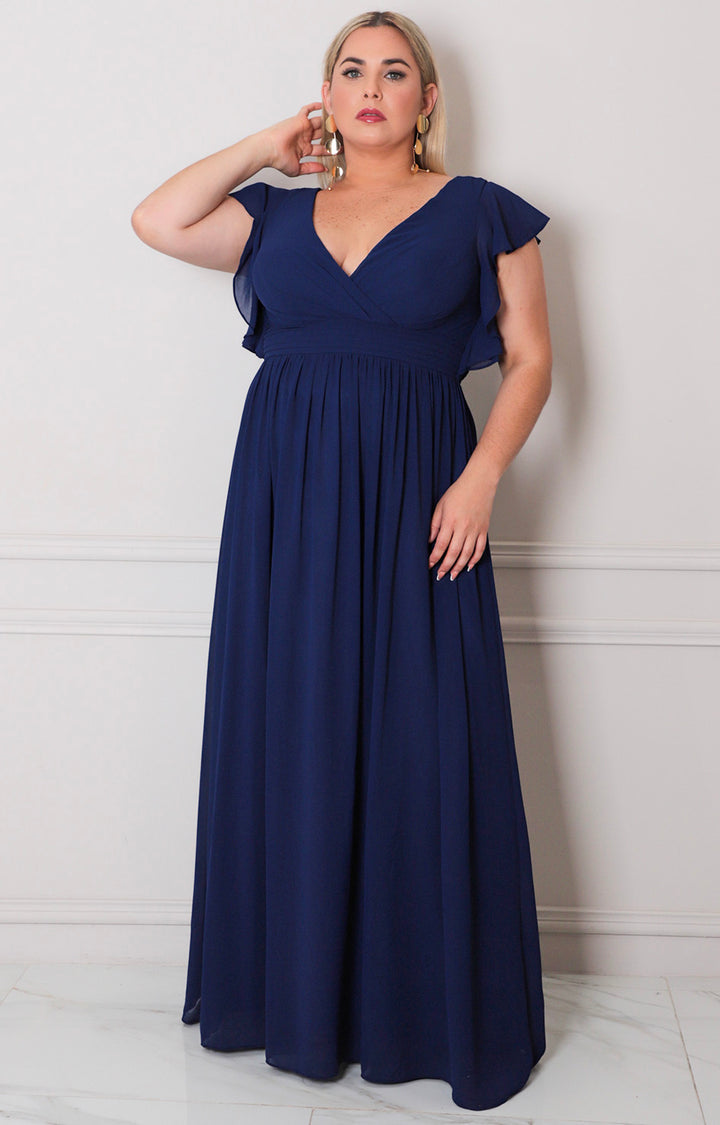Vestido largo azul - VESTIDO CURVY Boutiquemirel 
