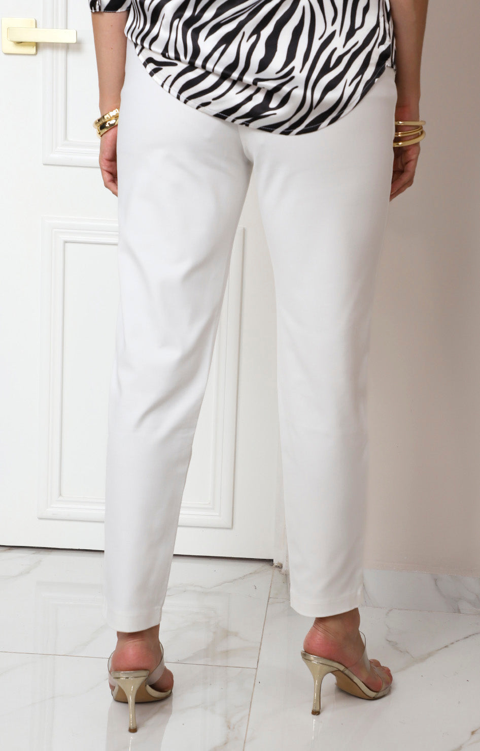Pantalón recto de tiro alto