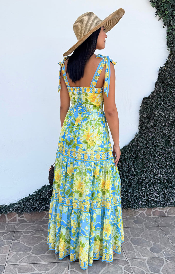 Vestido estampado - VESTIDO LARGO REGULAR Boutiquemirel 
