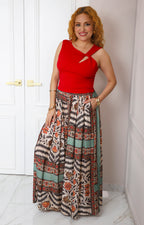 Blusa asimétrica con detalle frontal