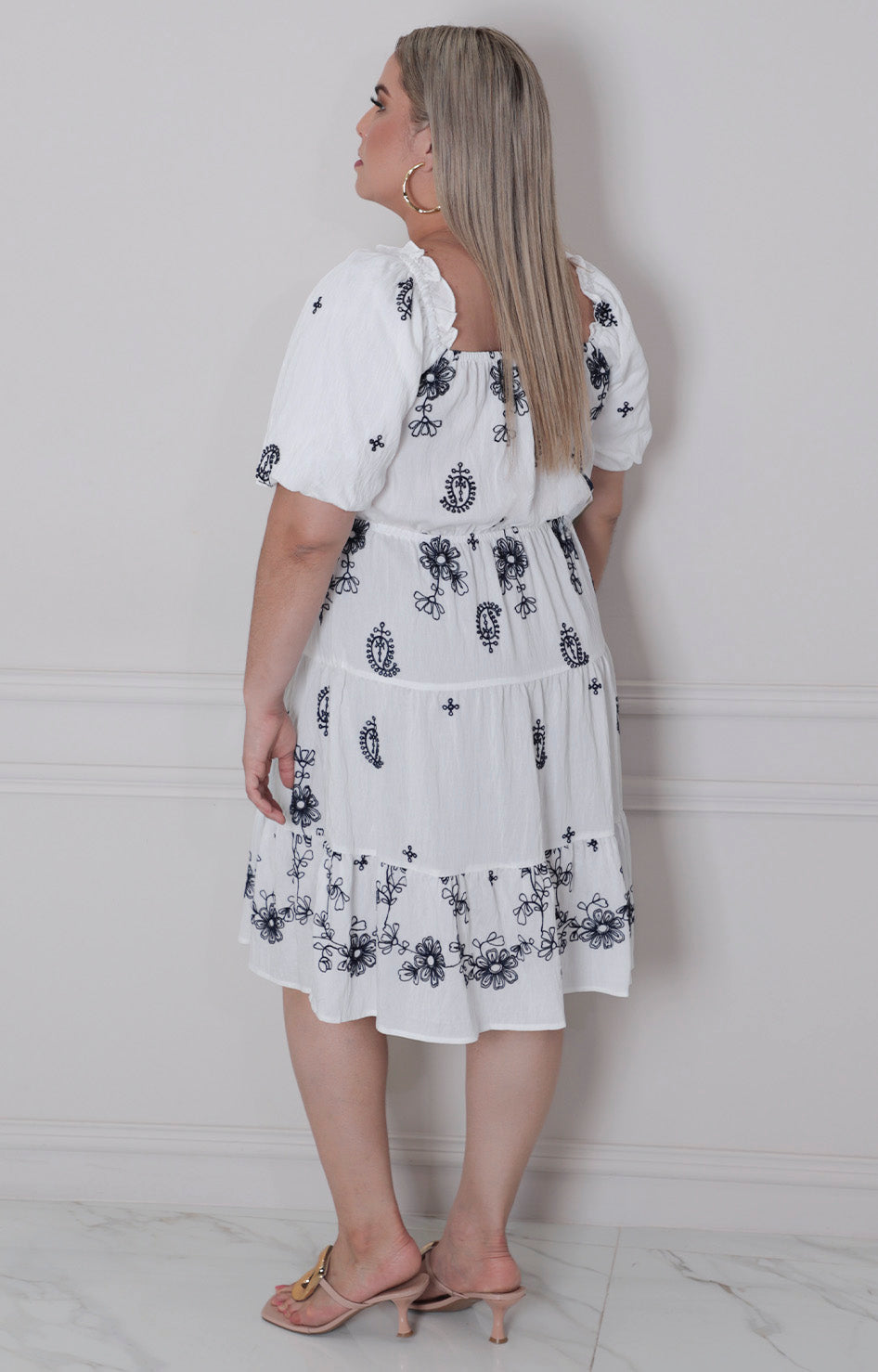 V*2-26*AVAILABLE*D51302WX*BLANCO - VESTIDO CORTO REGULAR Boutiquemirel 