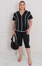 Blusa asimétrica con abertura