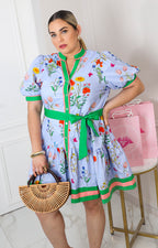 Vestido floral botánico