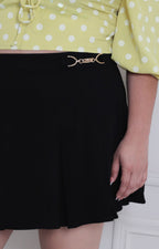 Falda negra con tablones - FALDA CURVY Boutiquemirel 