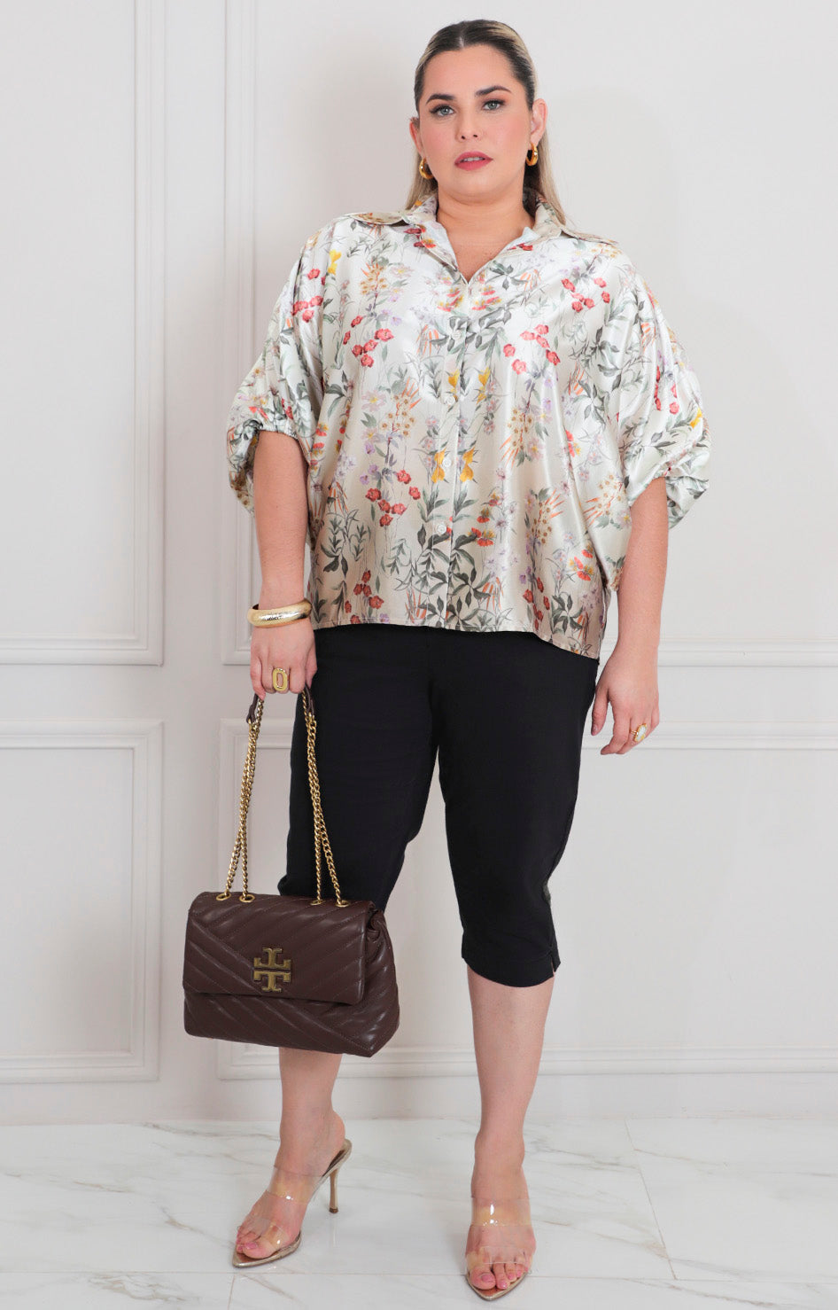Blusa estampada de flores