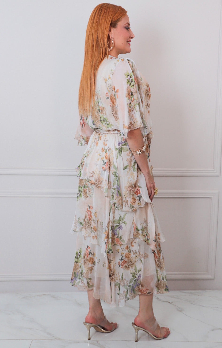V*4-26*AMATI*16090*BEIGE ESTAMPADO - VESTIDO CORTO CURVY Boutiquemirel 