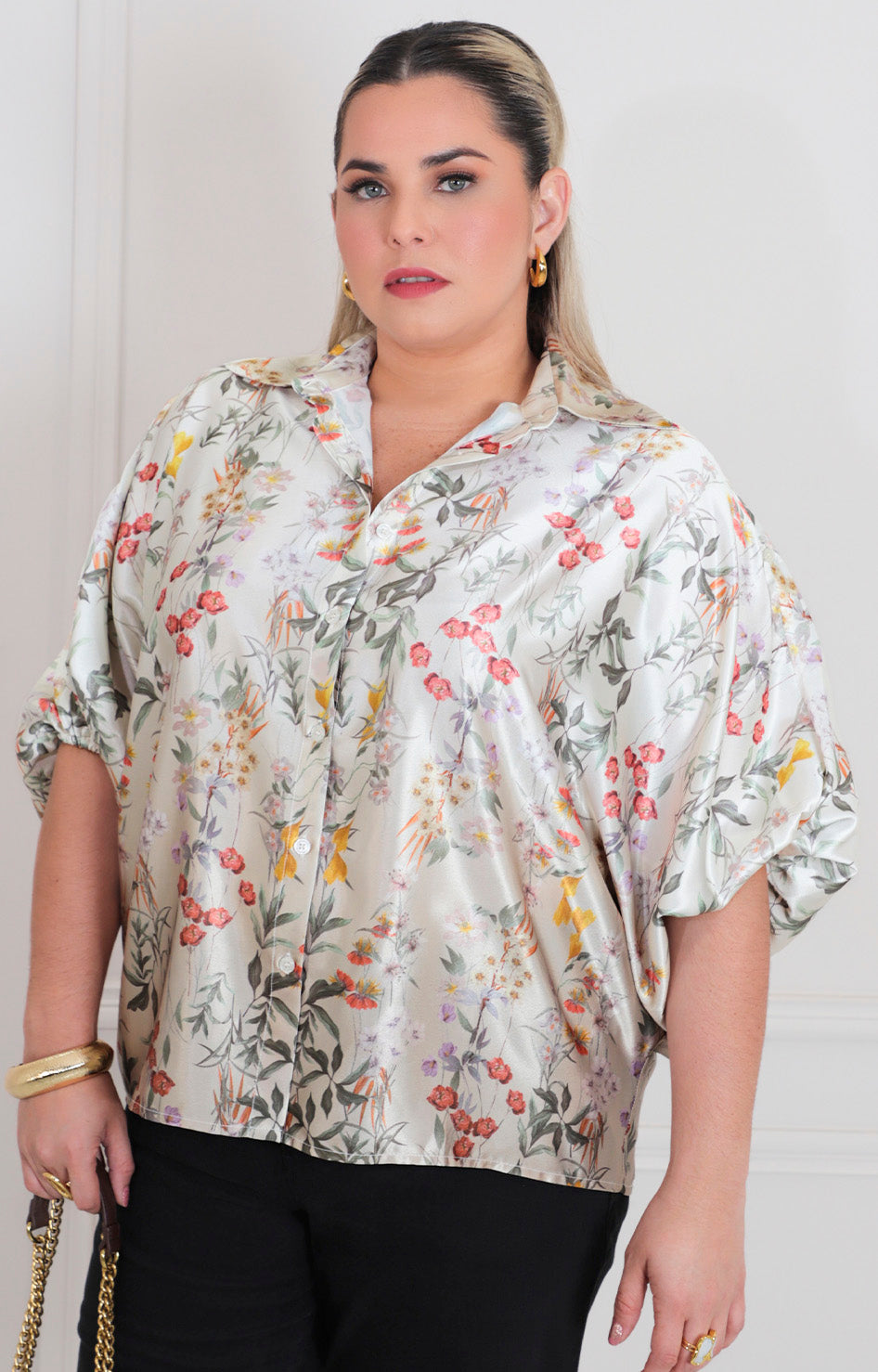 Blusa estampada de flores