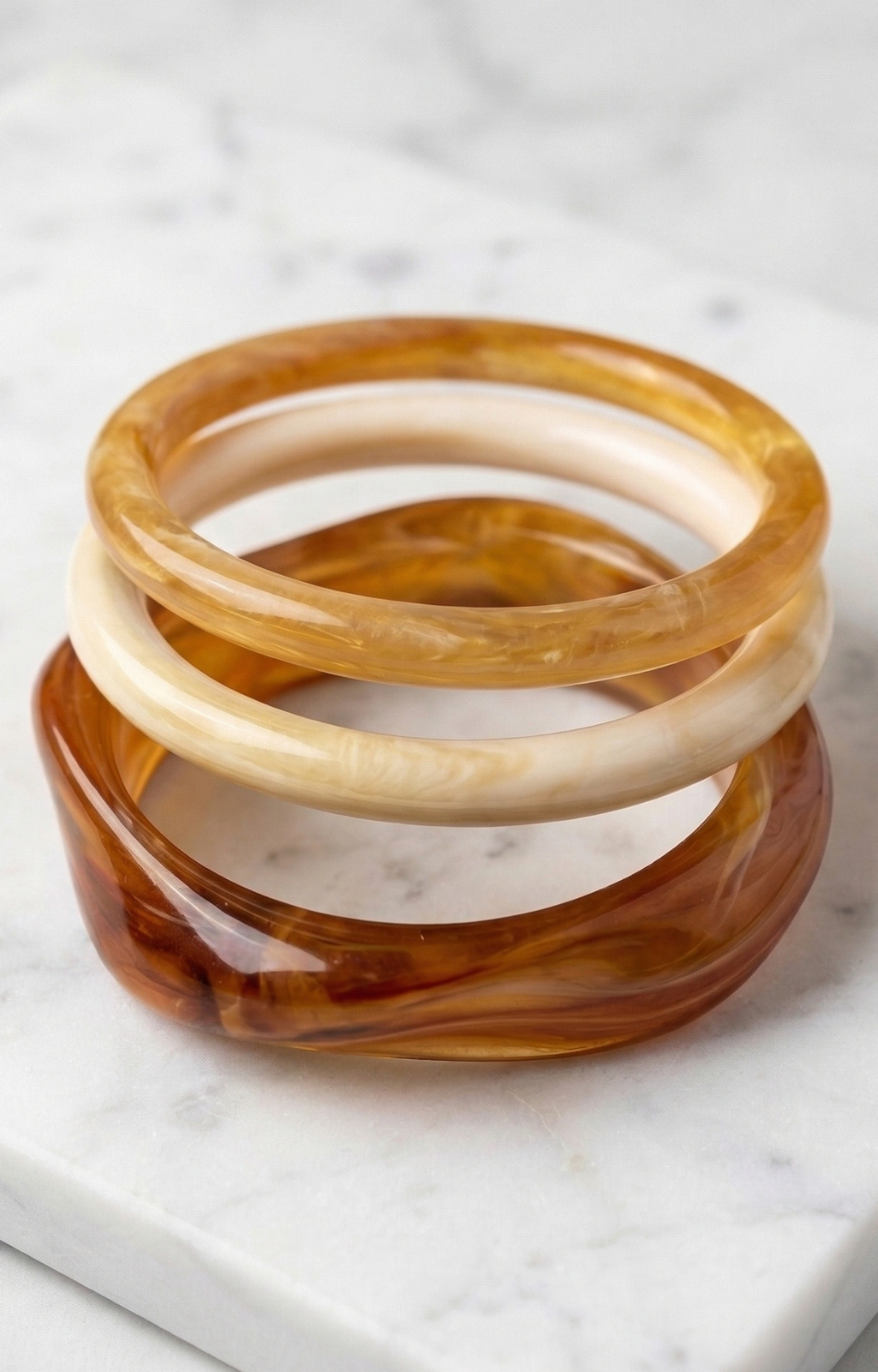 Set de Pulseras Acetato Ámbar - PULSERAS Boutiquemirel 
