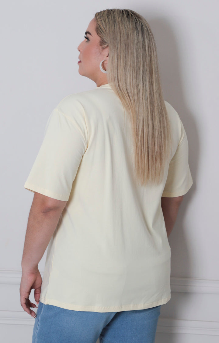 B*3-26*EVERLYNN*A9709*AMARILLO - BLUSAS CURVY Boutiquemirel 