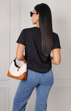 Blusa con estampado gráfico de oso