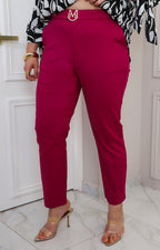 Pantalón magenta recto